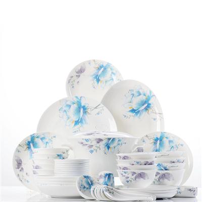 男生女生屌鸡48头聆听花开骨瓷礼品餐具套装